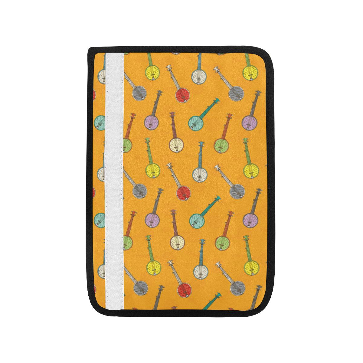 Banjo Pattern Print Design 02 Car Seat Belt Cover