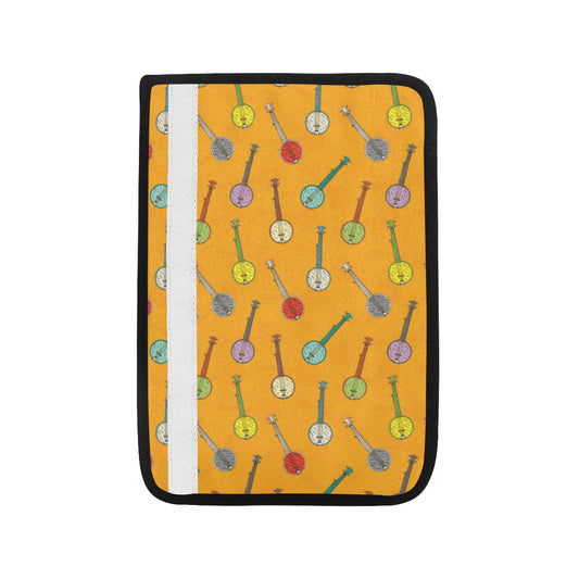 Banjo Pattern Print Design 02 Car Seat Belt Cover