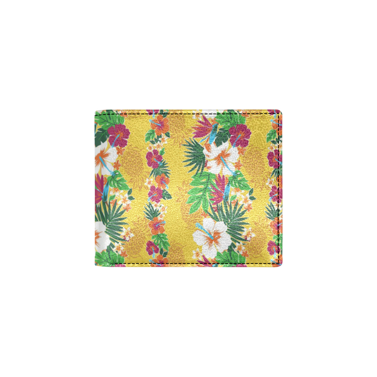 Hawaiian Themed Pattern Print Design H09 Men's ID Card Wallet