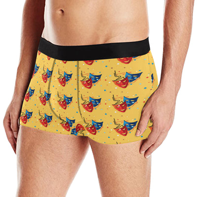 Acting Mask Pattern Print Design 02 Men's Boxer Briefs