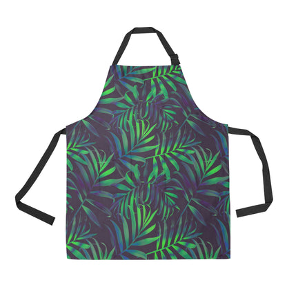 Palm Leaves Pattern Print Design PL01 Apron with Pocket