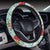 Angel Wings Heart Pattern Print Design 02 Steering Wheel Cover with Elastic Edge