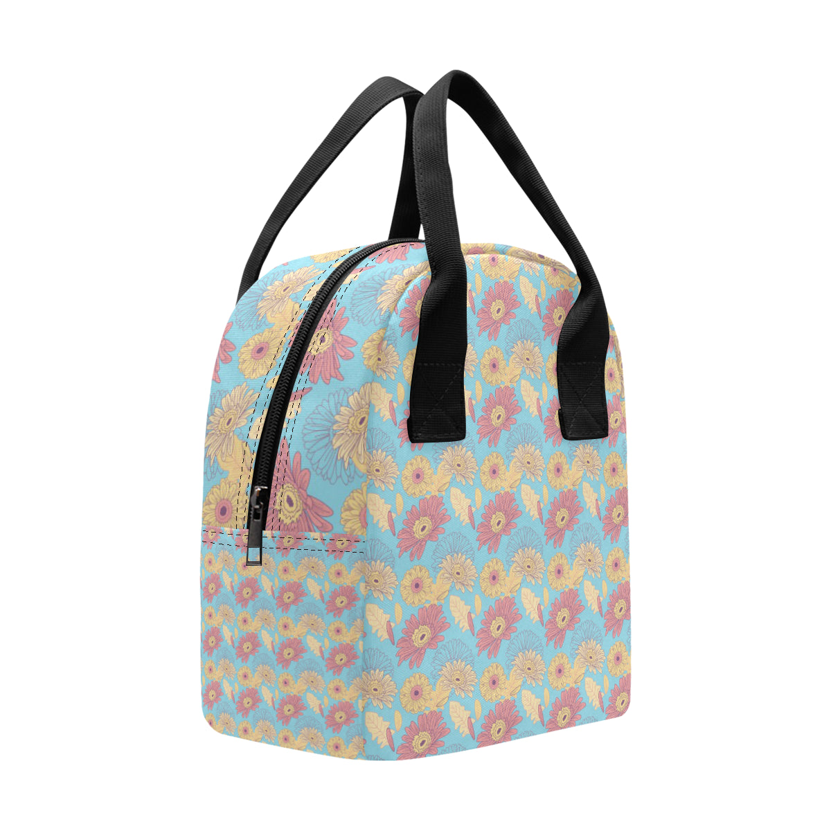 Gerberas Pattern Print Design GB04 Insulated Lunch Bag
