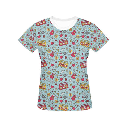 Hippie Print Design LKS307 Women's  T-shirt