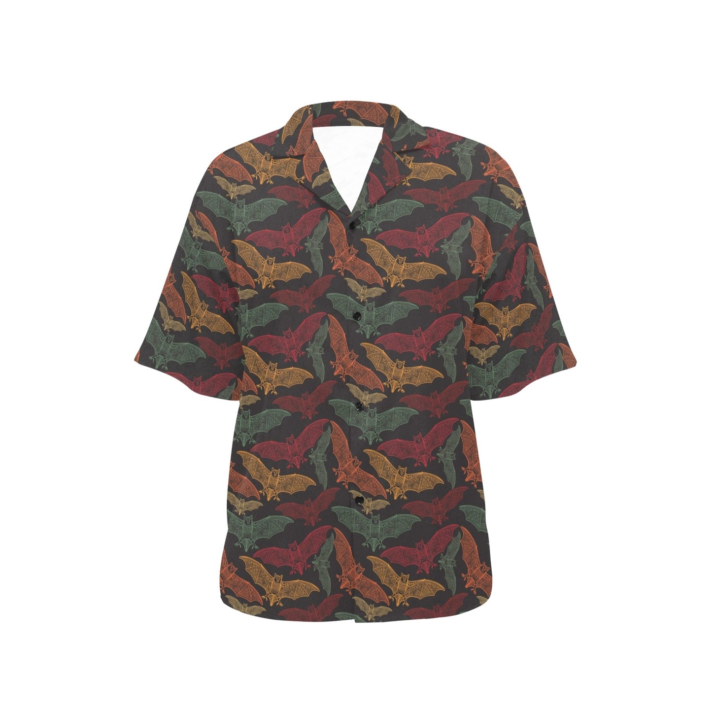 Bat Tribal Pattern Print Design 03 Women's Hawaiian Shirt