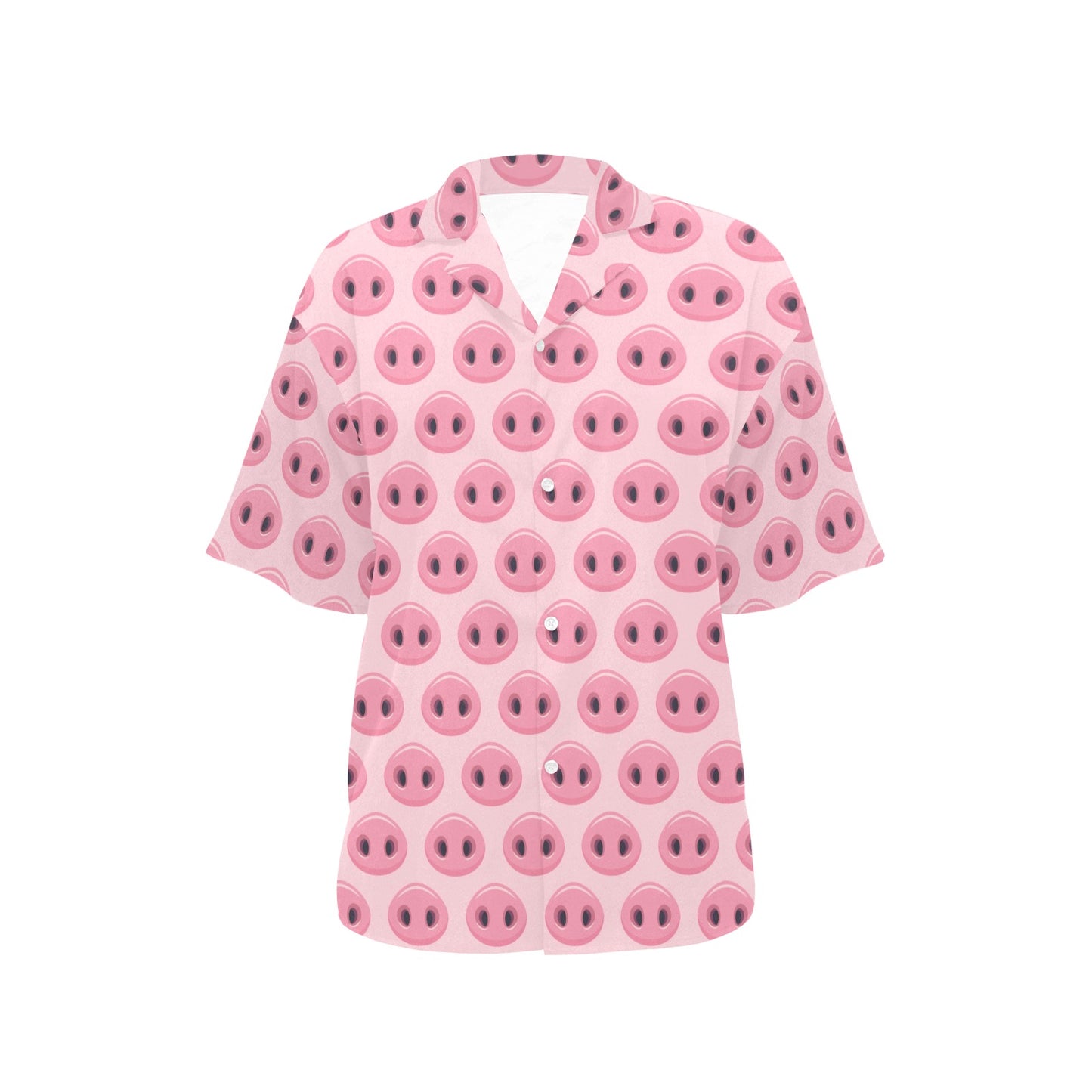 Pig Print Design LKS401 Women's Hawaiian Shirt