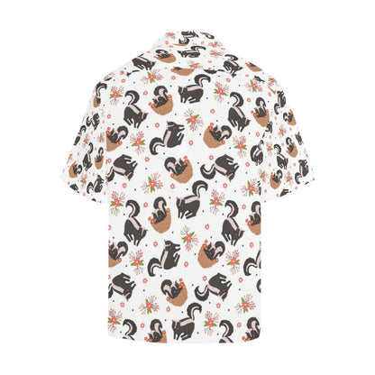 Skunk Print Design LKS304 Men's Hawaiian Shirt