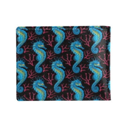 SeaHorse Print Design LKS401 Men's ID Card Wallet