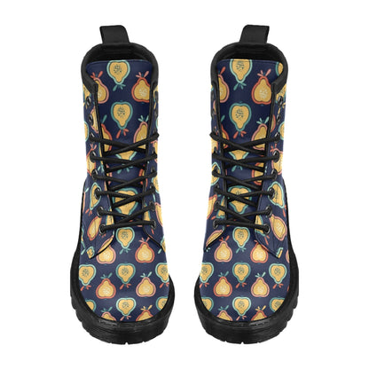 Pear Pattern Print Design PE03 Women's Boots