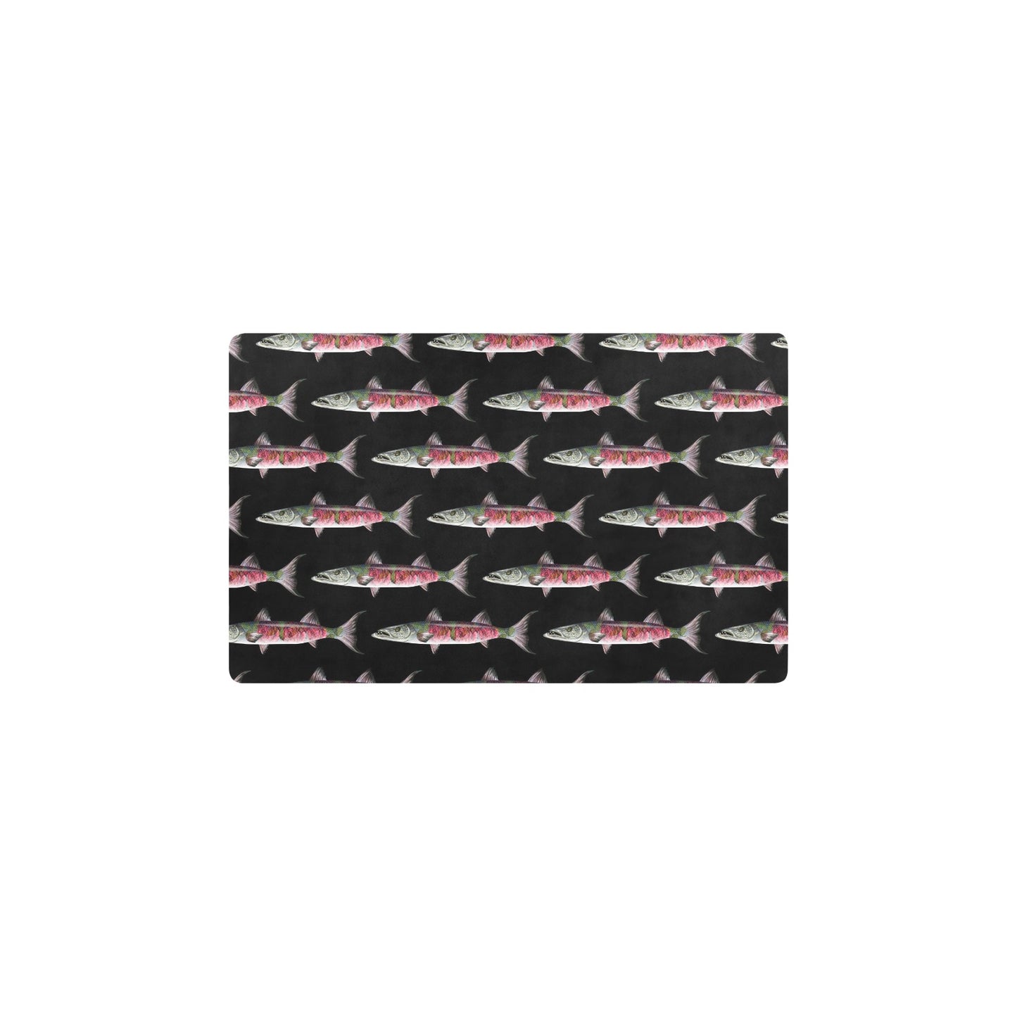 Barracuda Pattern Print Design 02 Kitchen Mat