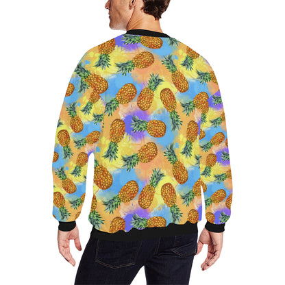 Pineapple Pattern Print Design PP09 Men Long Sleeve Sweatshirt