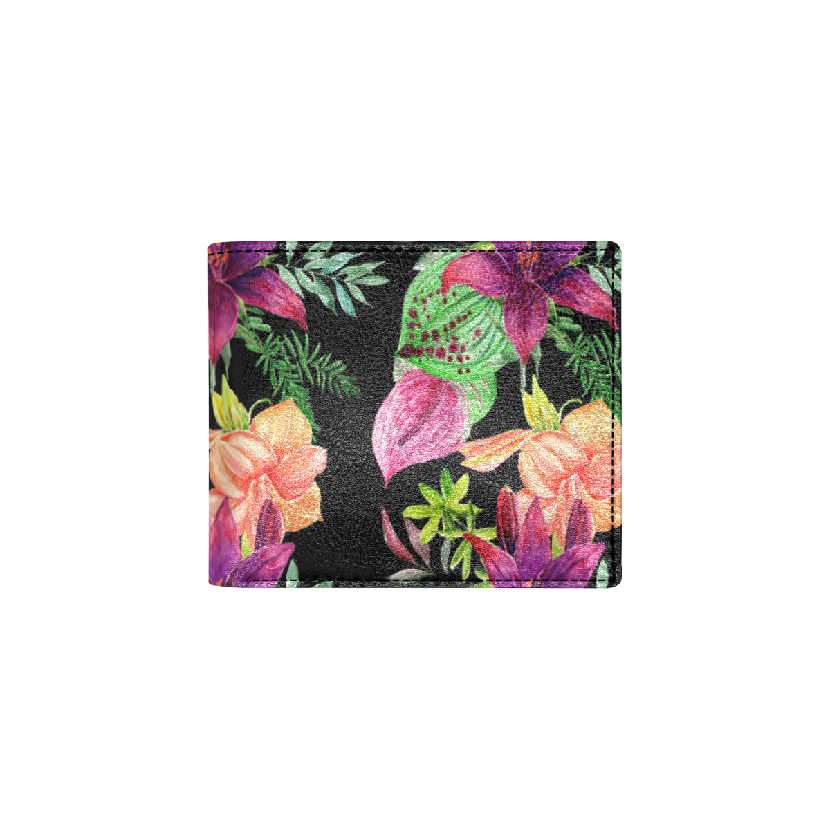 Amaryllis Pattern Print Design AL09 Men's ID Card Wallet