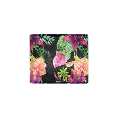 Amaryllis Pattern Print Design AL09 Men's ID Card Wallet