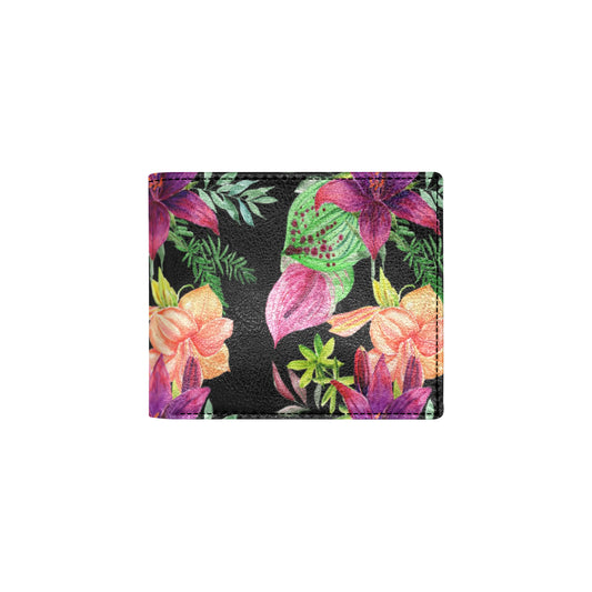 Amaryllis Pattern Print Design AL09 Men's ID Card Wallet