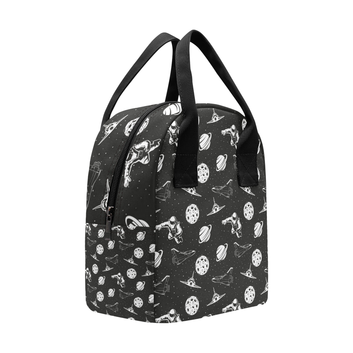 Space Astronauts Print Insulated Lunch Bag
