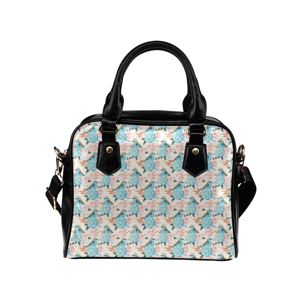 Bluebird Pattern Print Design 03 Shoulder Handbag