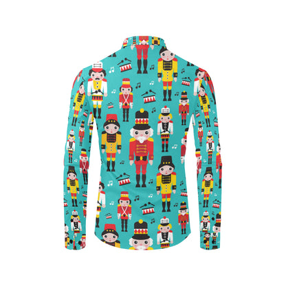 Nutcracker Pattern Print Design A03 Men's Long Sleeve Shirt