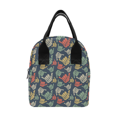 Surf Hand sign Insulated Lunch Bag