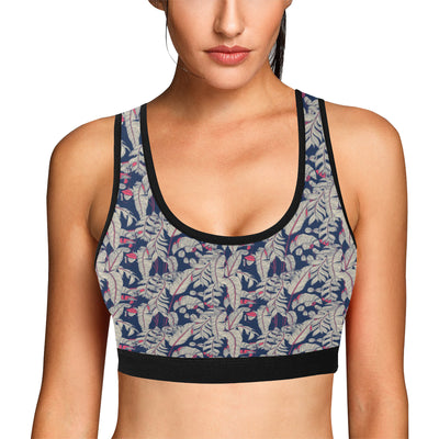 Bird Of Paradise Pattern Print Design 03 Sports Bra