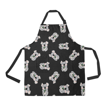 Koala Pattern Print Design 05 Apron with Pocket