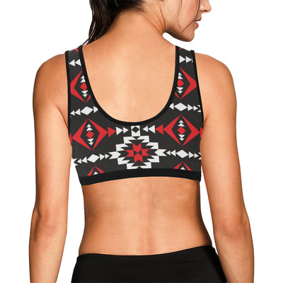 Navajo Pattern Print Design A02 Sports Bra