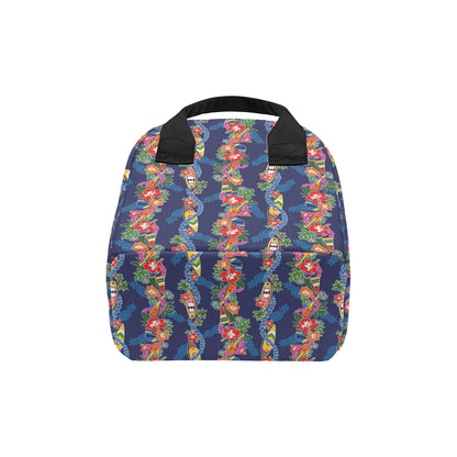 Hawaiian Themed Pattern Print Design H04 Insulated Lunch Bag