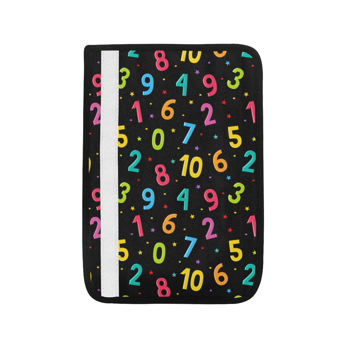 Number Pattern Print Design A04 Car Seat Belt Cover