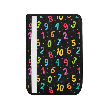 Number Pattern Print Design A04 Car Seat Belt Cover