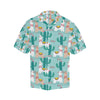 Llama Cactus Pattern Print Design 08 Men's Hawaiian Shirt