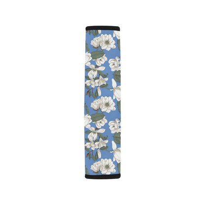 Magnolia Pattern Print Design 01 Car Seat Belt Cover