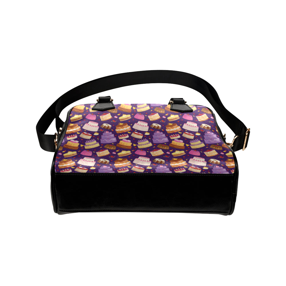 Cake Pattern Print Design 05 Shoulder Handbag