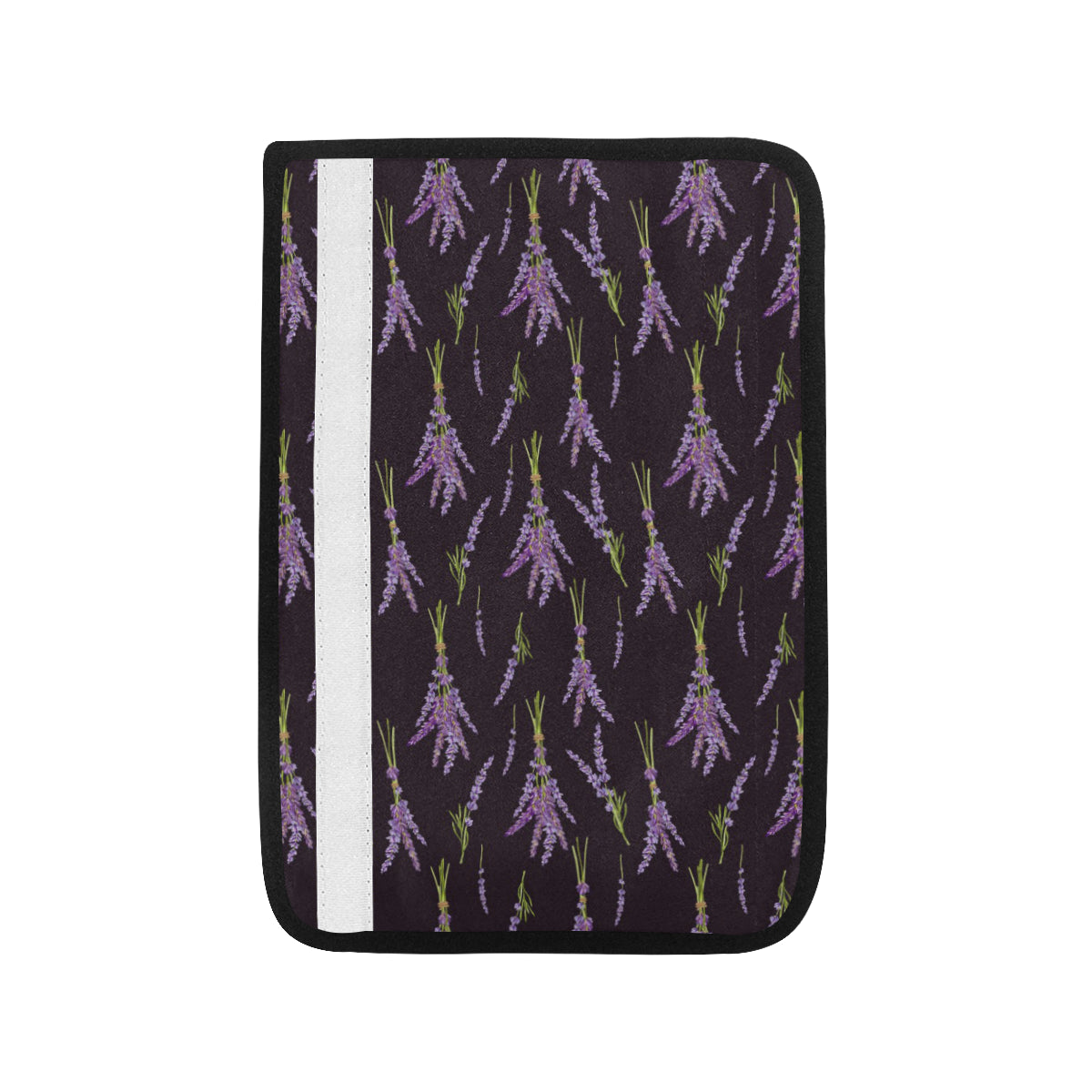 Lavender Pattern Print Design LV05 Car Seat Belt Cover
