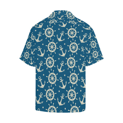 Anchor Pattern Print Design 01 Men's Hawaiian Shirt