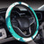 Dolphin Design Print Pattern Steering Wheel Cover with Elastic Edge