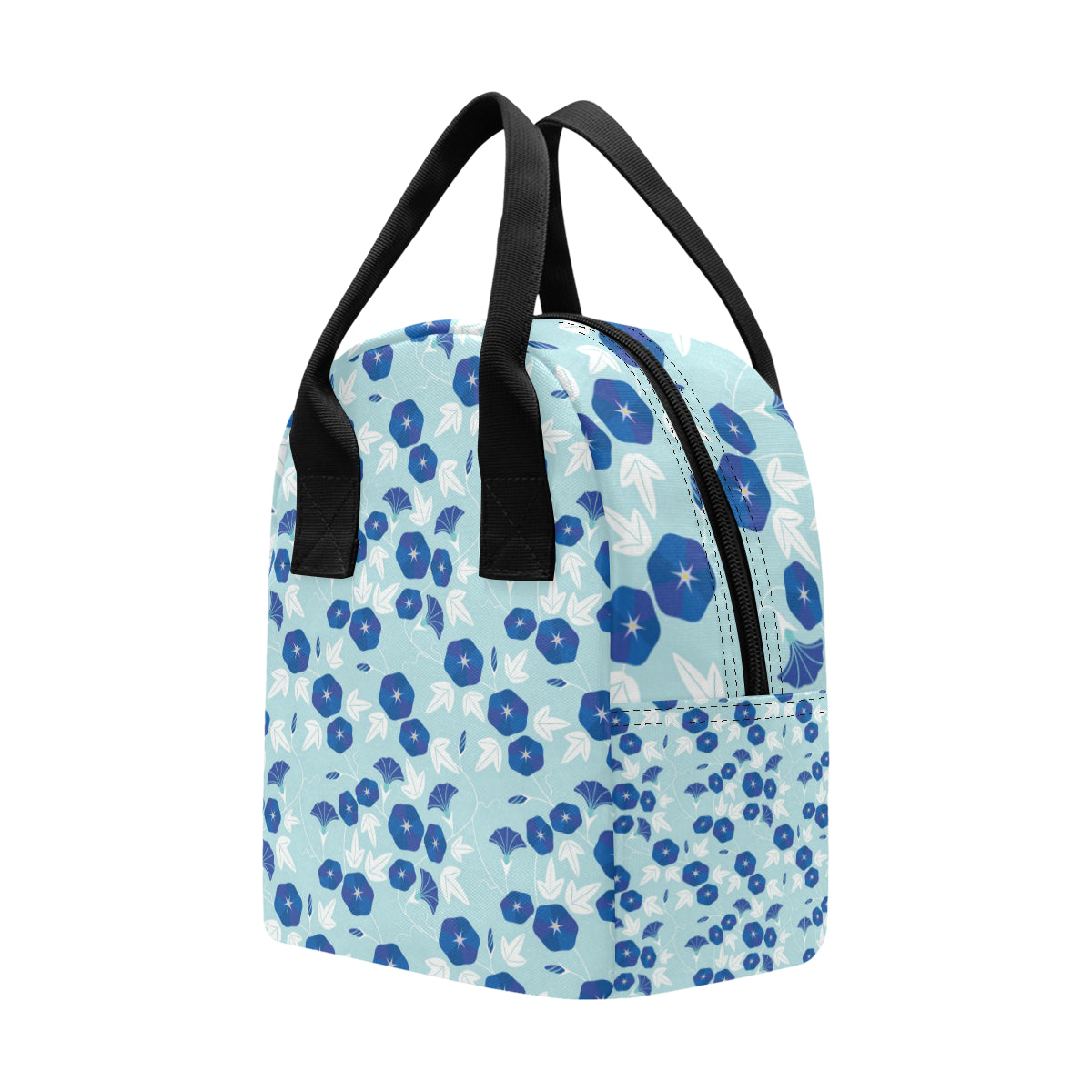 Morning Glory Pattern Print Design MG07 Insulated Lunch Bag