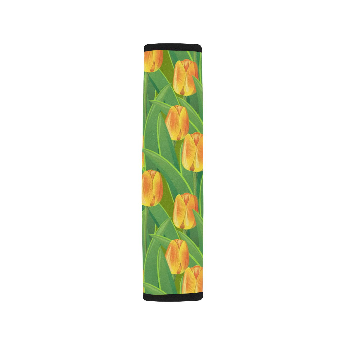 Tulip Orange Pattern Print Design TP07 Car Seat Belt Cover