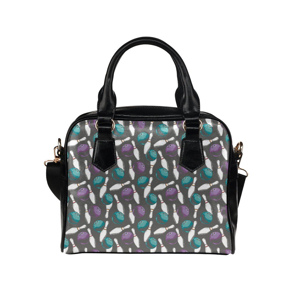 Bowling Pattern Print Design 03 Shoulder Handbag