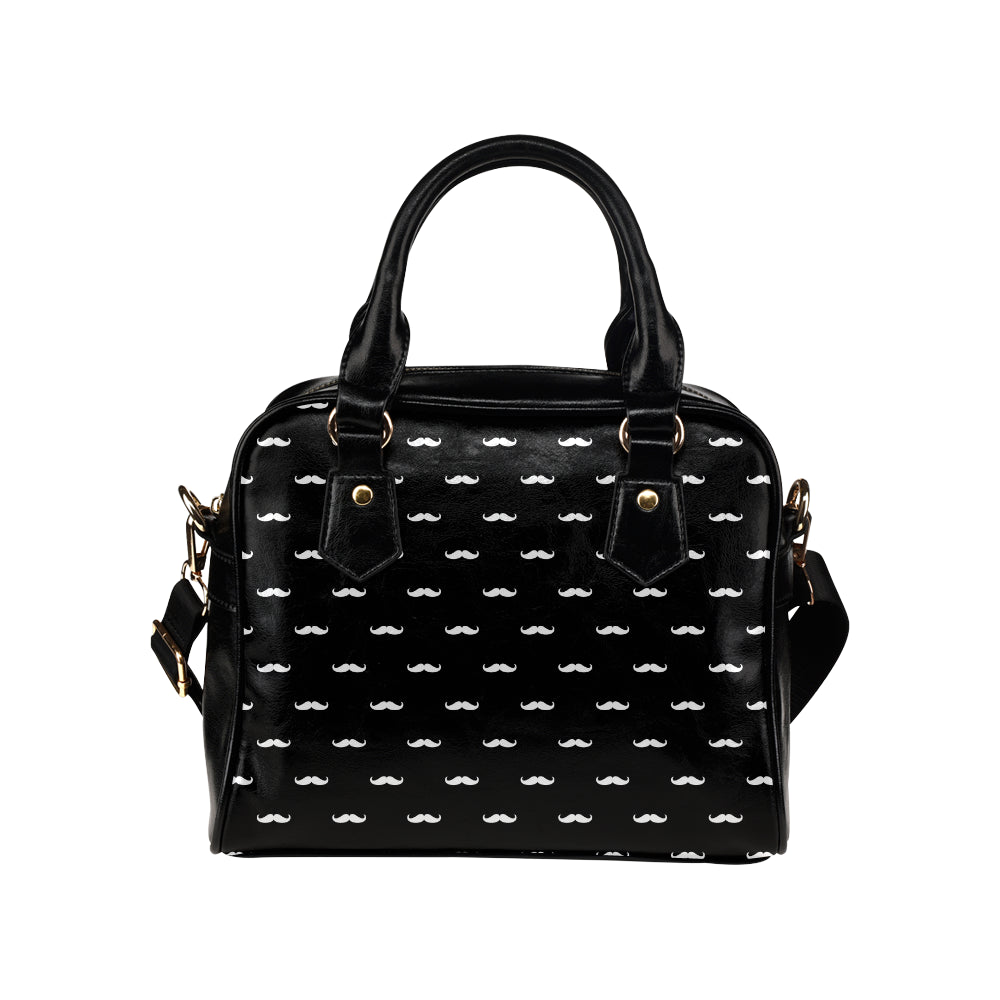 Mustache Pattern Print Design A04 Shoulder Handbag
