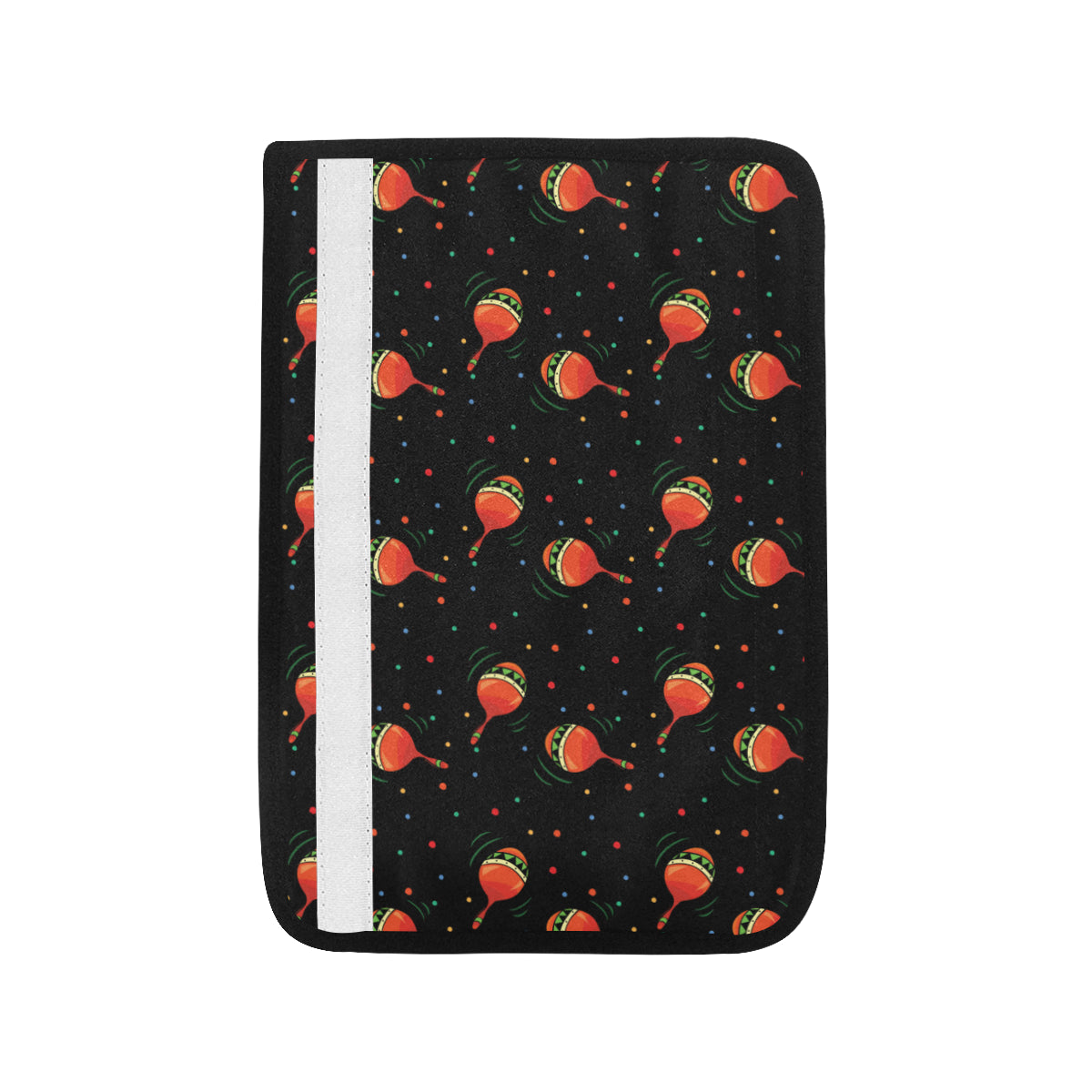 Maracas Pattern Print Design 03 Car Seat Belt Cover