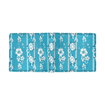 Hawaiian Themed Pattern Print Design H025 Men's ID Card Wallet