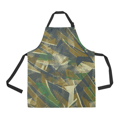 Military Camouflage Pattern Print Design 01 Apron with Pocket