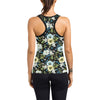 Anemone Pattern Print Design AM03 Women's Racerback Tank Top