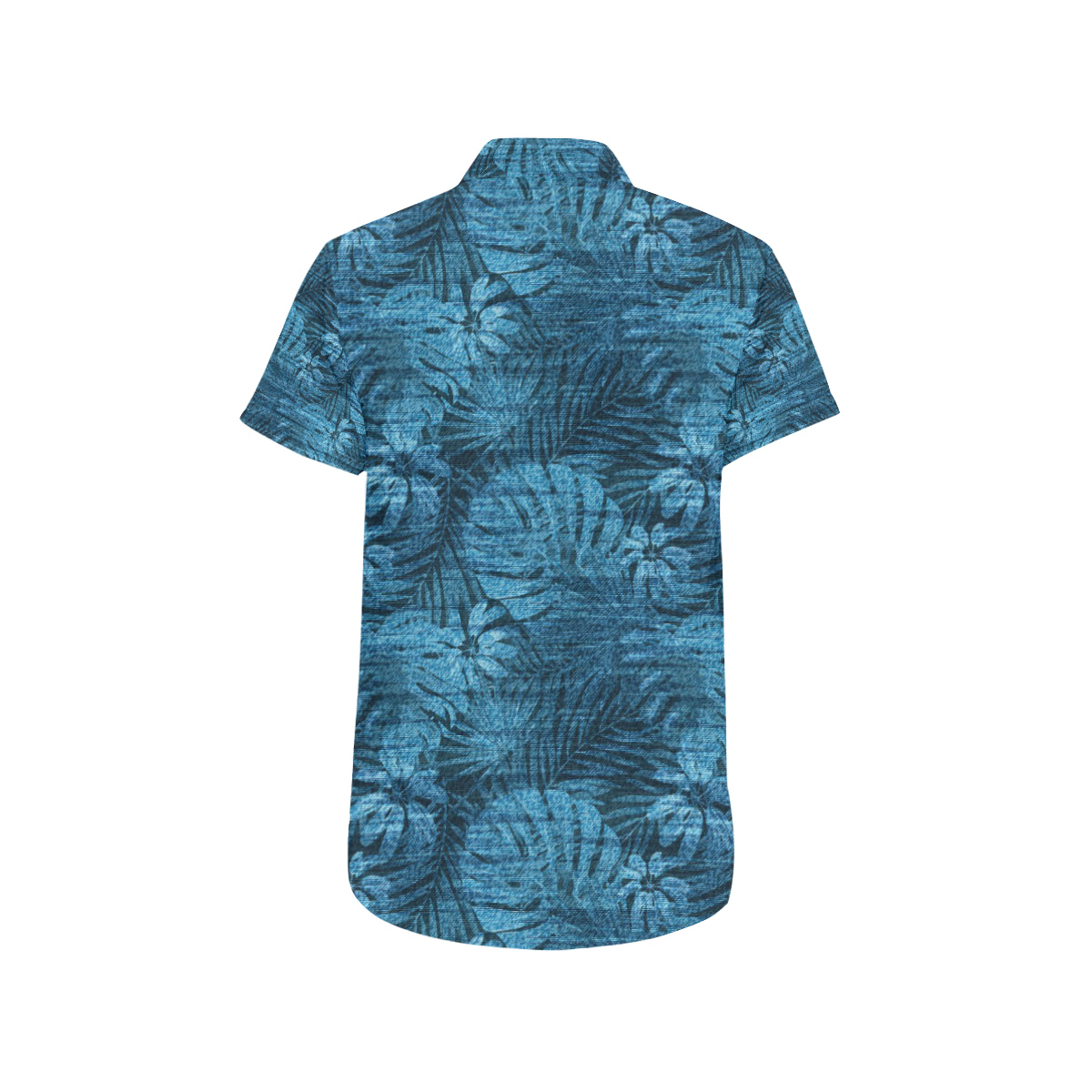 Jean Tropical Pattern Print Design 04 Men's Short Sleeve Button Up Shirt