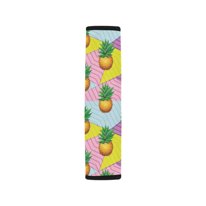 Pineapple Pattern Print Design PP05 Car Seat Belt Cover