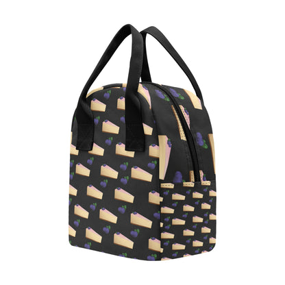 Cheesecake blueberry Pattern Print Design CK01 Insulated Lunch Bag