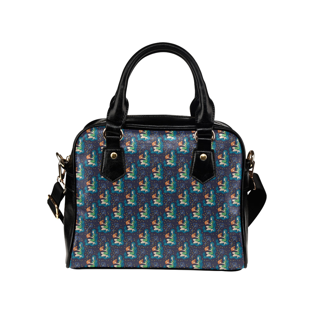 Aquarius Zodiac Pattern Print Design 03 Shoulder Handbag