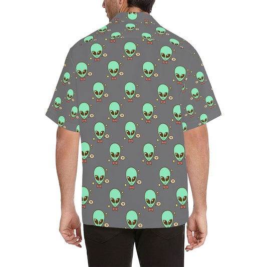 Alien Pattern Print Design 02 Men's Hawaiian Shirt