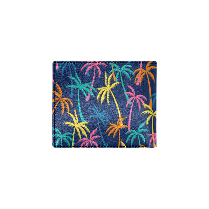 Palm Tree Pattern Print Design PT013 Men's ID Card Wallet