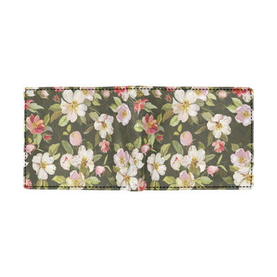 Apple blossom Pattern Print Design AB01 Men's ID Card Wallet