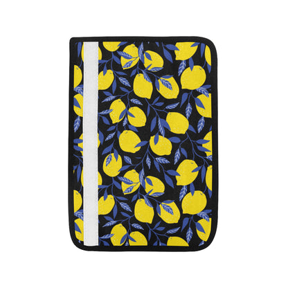 Lemon Pattern Print Design LM01 Car Seat Belt Cover